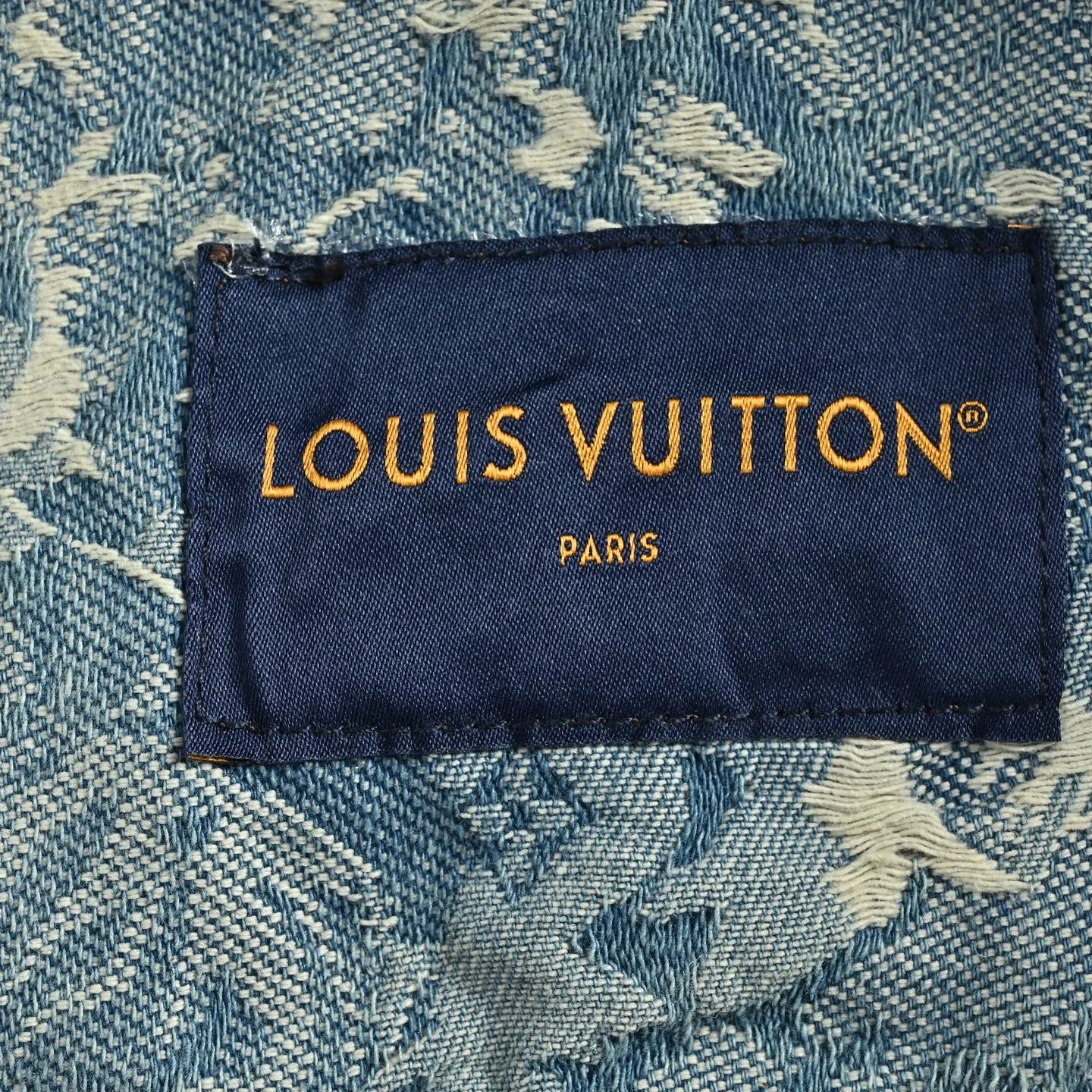 Louis Vuitton/Louis Vuitton Retro floral fringed denim jacket